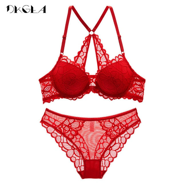 Front Closure Bras Lace Underwear Set Sexy Deep V Brassiere Thick Push dkgea.shop Front Closure Bras Lace Underwear Set Sexy Deep V Brassiere Thick Push dkgea.shop