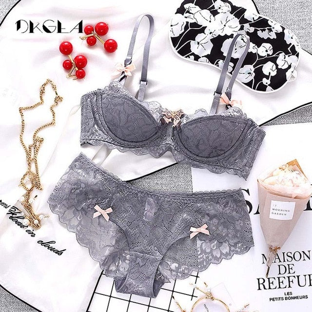 Fashion Sexy Bra Sets Plus Size C D Cup Thin Cotton Underwear Women Se –  dkgea.shop