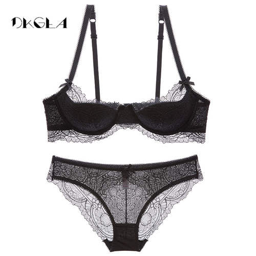 Fashion Lingerie Set for Women Thin Cup Young Bra Panty Set